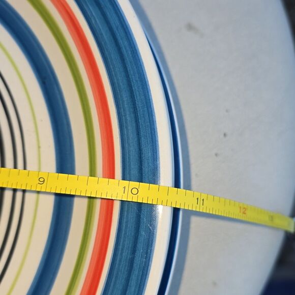 Pfaltzgraff Morocco Plate Set – Artisan Stoneware with Bold Stripes - Picture 8 of 8